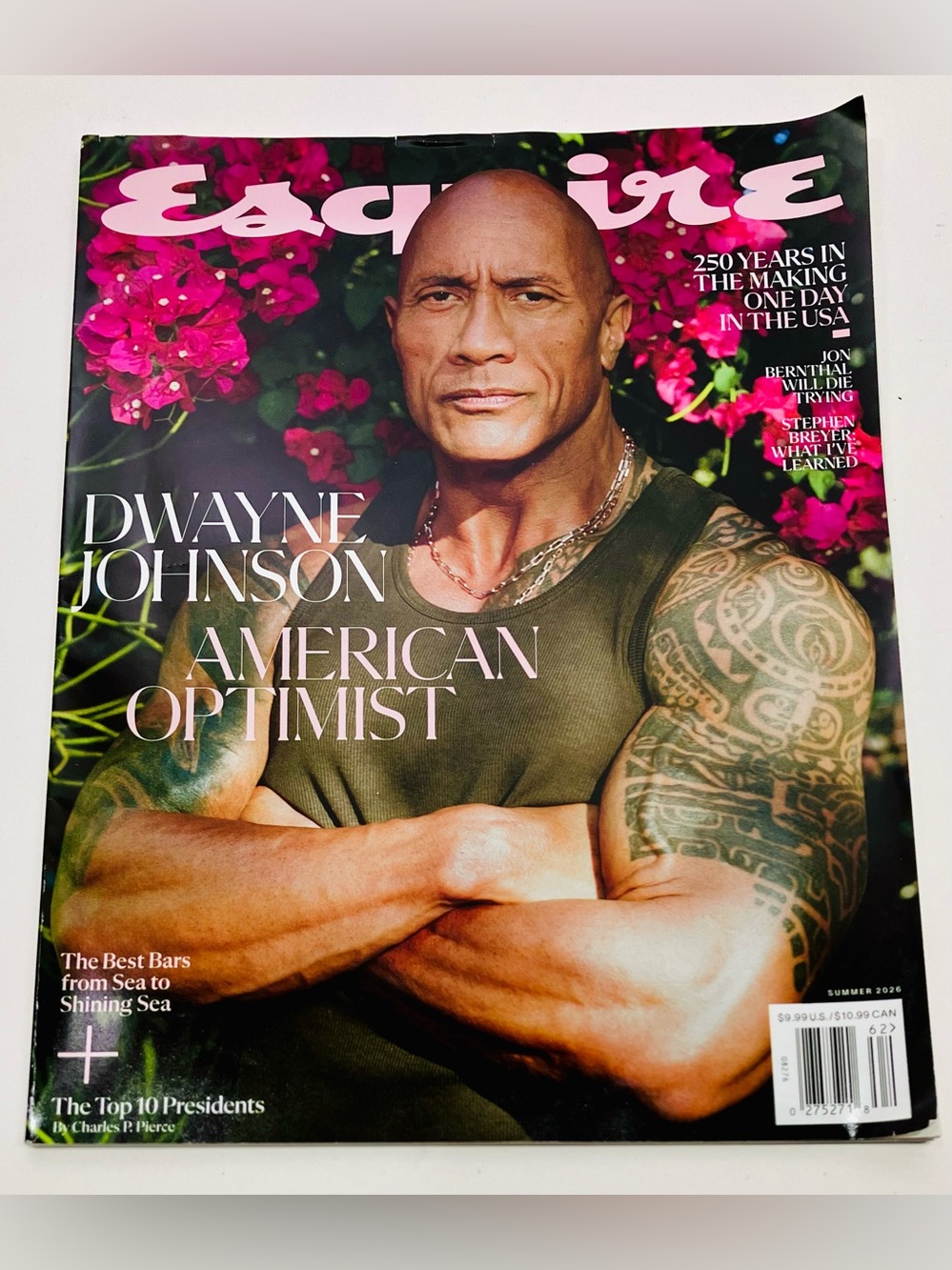 Esquire Magazine Summer 2026 Dwayne Johnson American Optimist